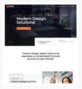 Interior Decorator Website